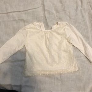Zara Baby Girl White/Cream Shirt 3/6 months